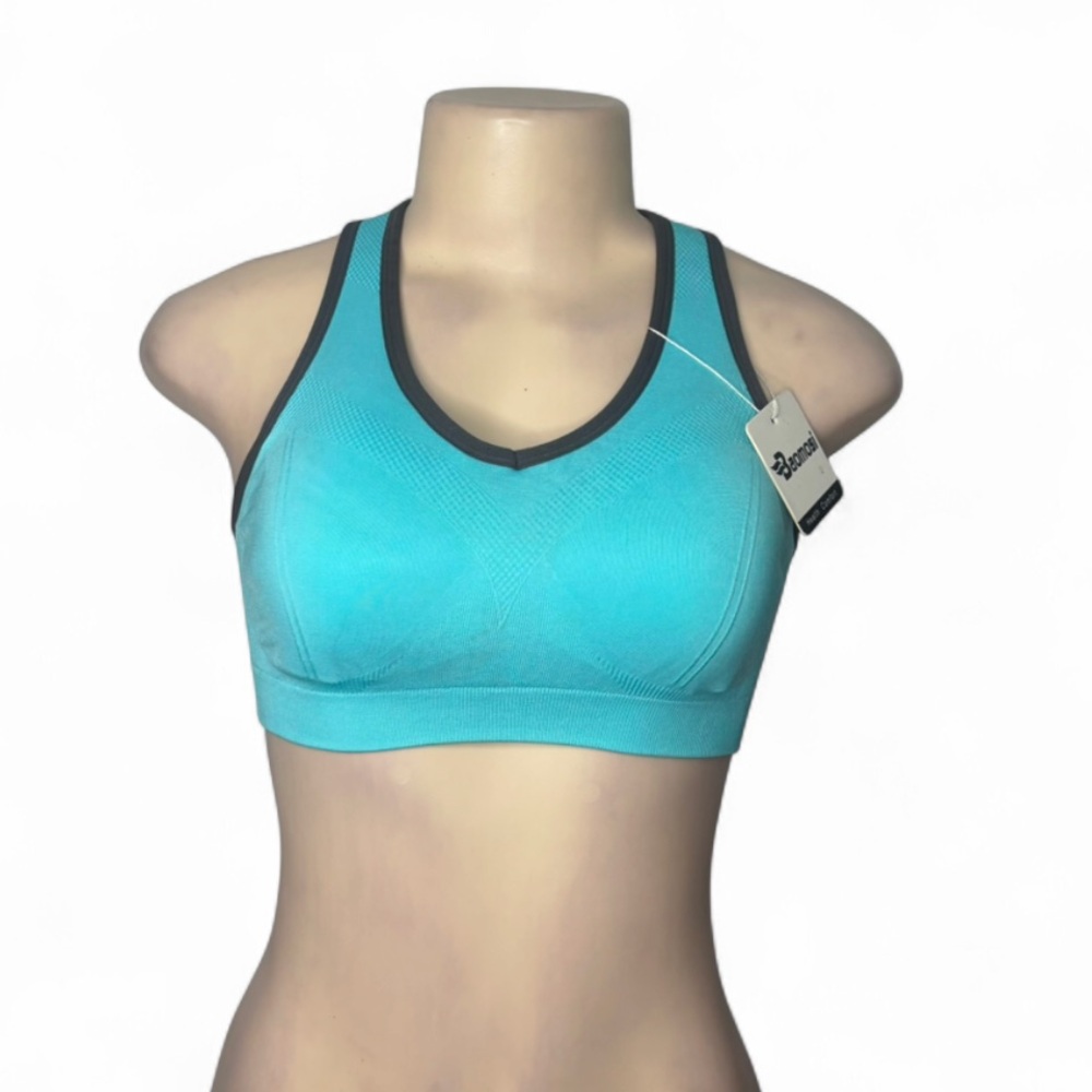 Aqua Blue Padded Sports Bra